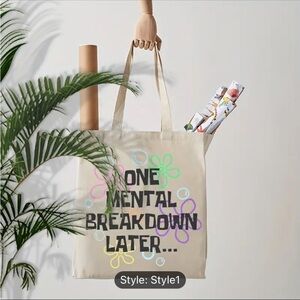 Funny Canvas Tote, Brand New!